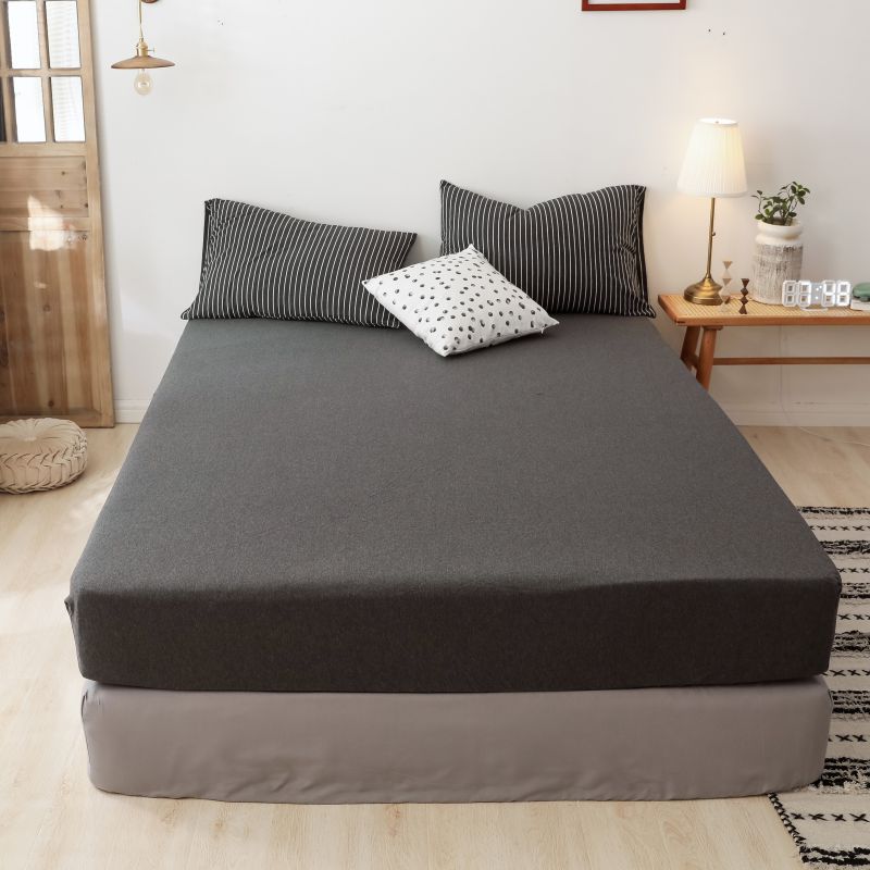 Plain Anti-Slip Cotton Fitted Sheet Plain Anti-Slip Cotton Fitted Sheet