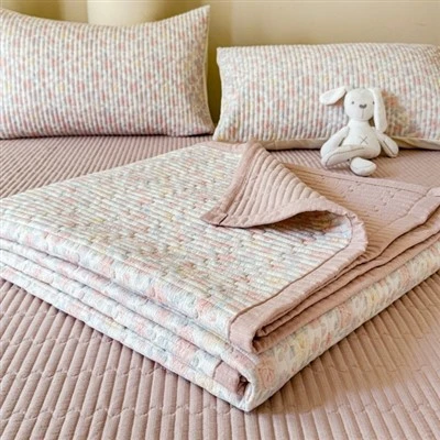 Floral Bed Cover Three-piece Set