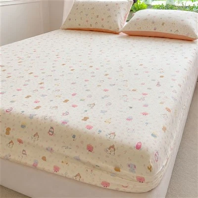 Soft Comfortable Printed Fitted Bed Sheet